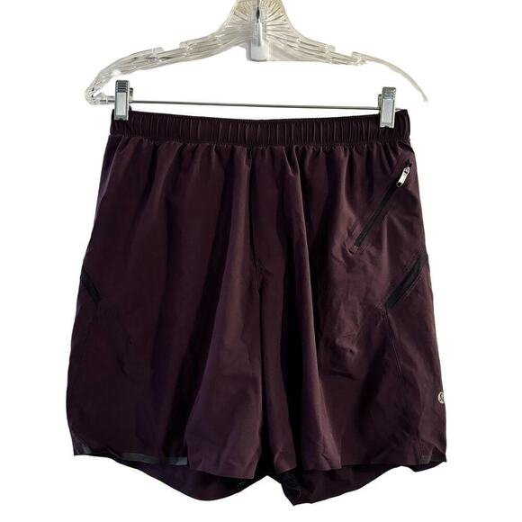 Lululemon Athletica Other - Lululemon Surge Shorts Brief Lined 7" Men’s Purple Pockets Size Medium